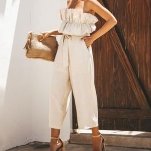 Vici Linen Blend Jumpsuit NEW!